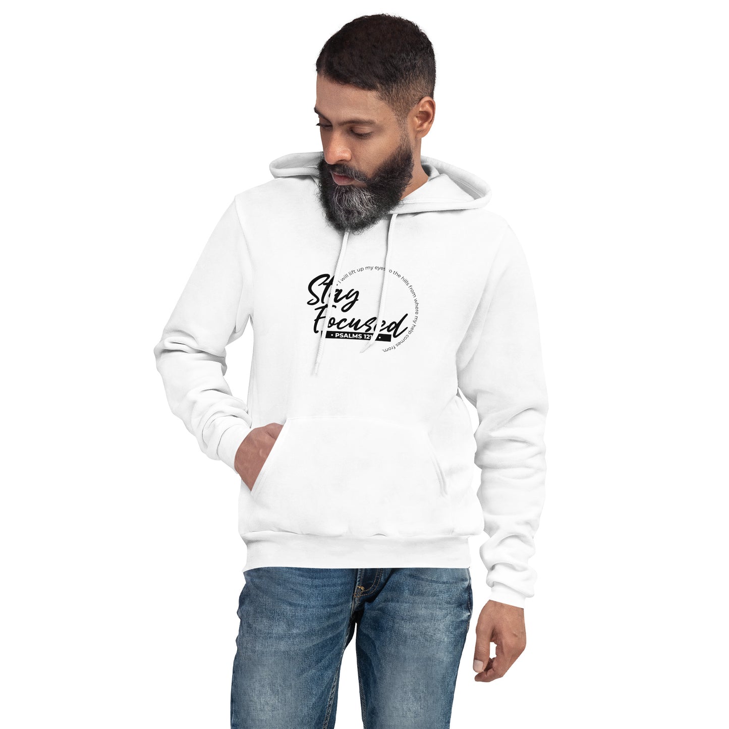 Stay Focused Psalms 121:1: Unisex Hoodie