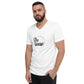 Stay Focused Psalms 121:1: Unisex Short Sleeve V-Neck T-Shirt